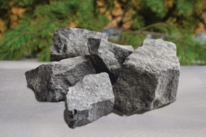 Камень для бани и сауны: габбро-диабаз, 20 кг (колотый)