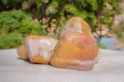 Камень для бани и сауны: Кварц цветной (обвалованный) 20 кг
